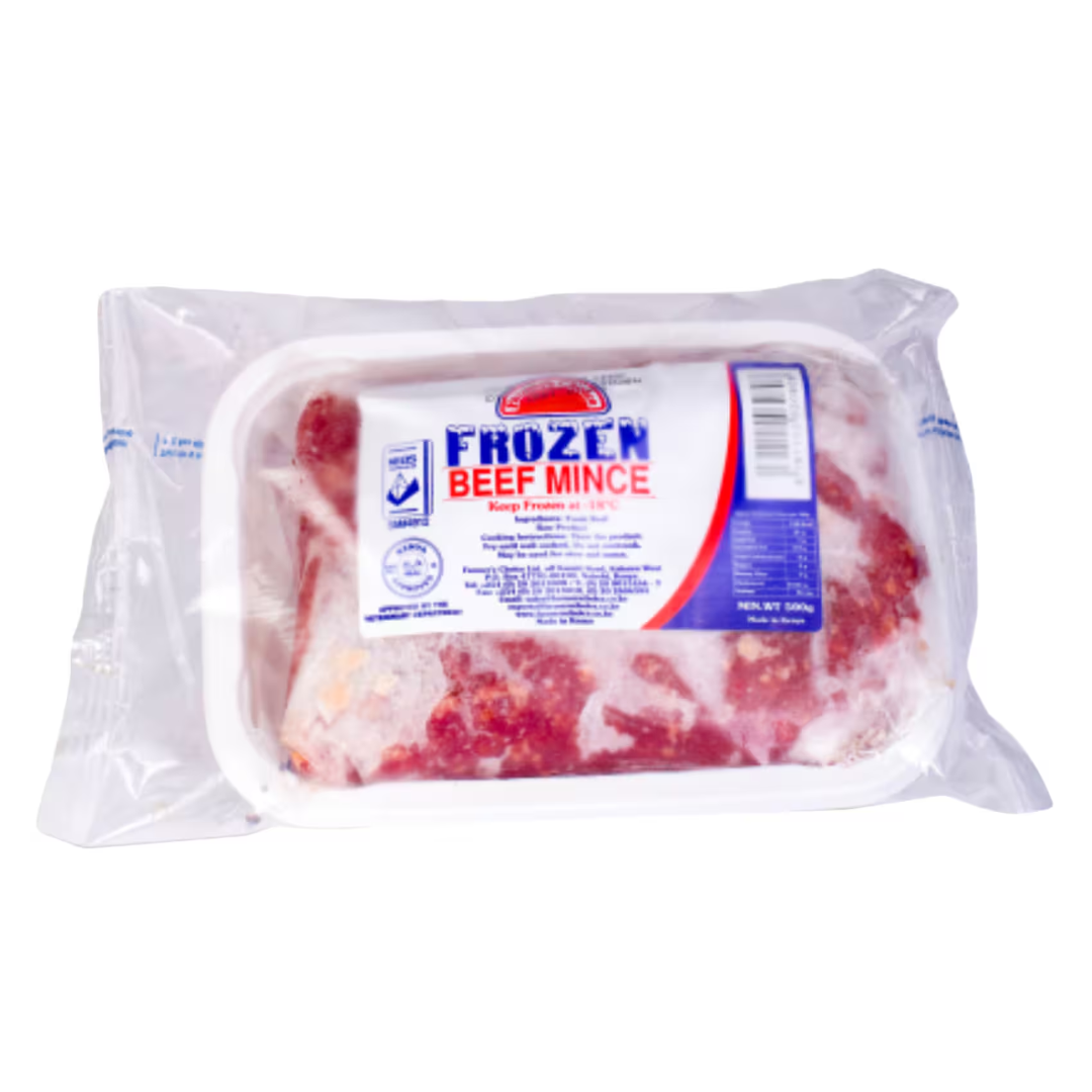 CHOICE MEATS FROZEN BEEF MINCE 500G